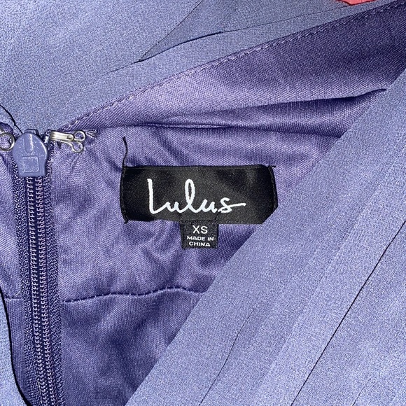 Lulu’s Denim Blue Maxi Dress Gown - Picture 13 of 14